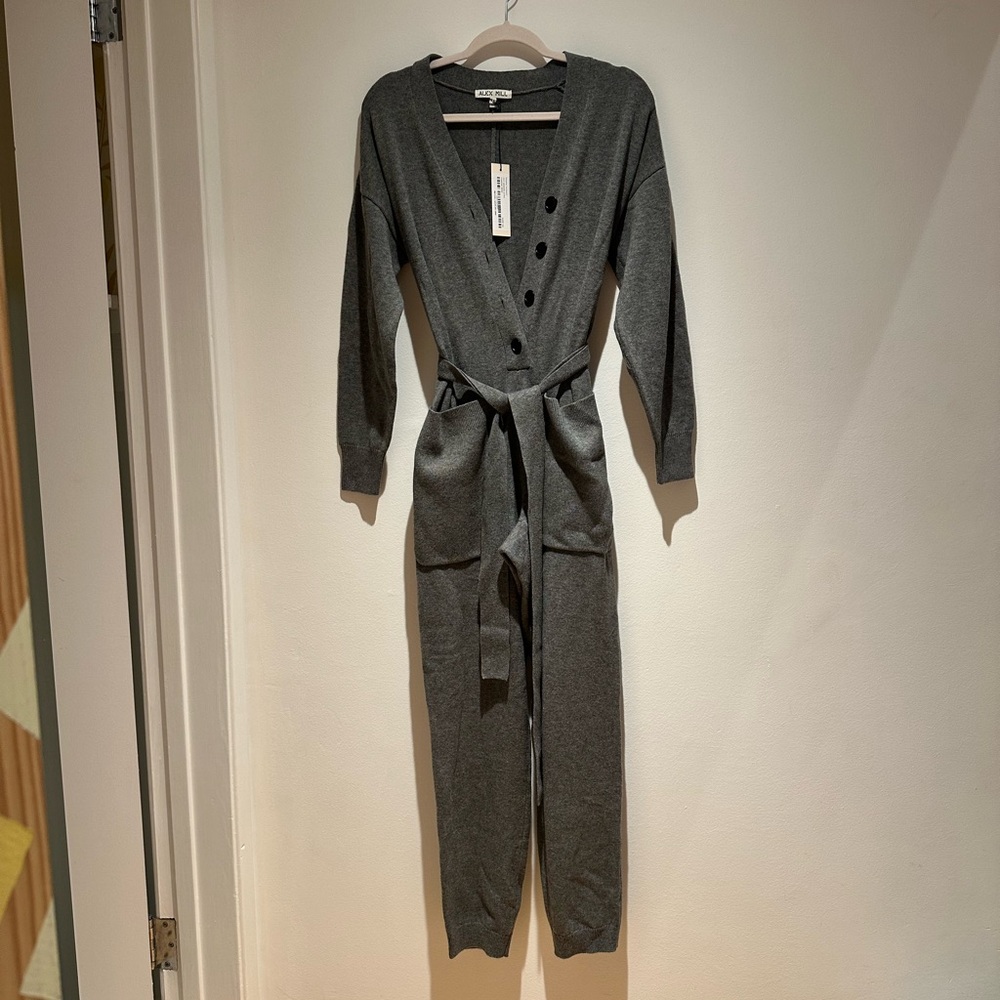 Alex Mill Heather Grey Sweater Jumpsuit